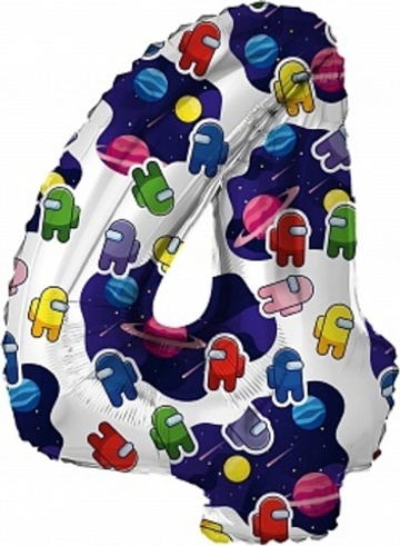 Р Цифра 4 Космонавтики 32''/81 см