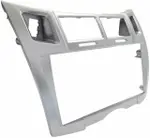 Магнитола для Toyota Vitz 2, Yaris 2 2005-2011 (рамка серебро тип 2) - Teyes CC4L монитор 9" IPS, Android 14, Быстрая, Snapdragon 662, CarPlay, 4G SIM-слот