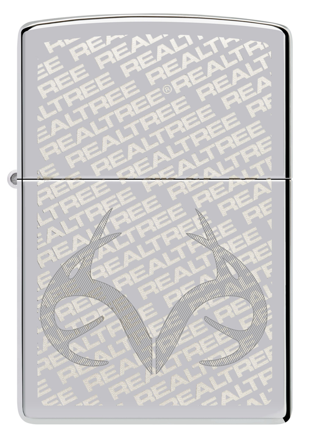 Зажигалка Zippo Reatree® с покрытием High Polish Chrome, латунь/сталь, серебристая, 38x13x57 мм