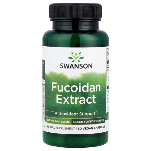 Swanson Vitamins, Экстракт фукоидана, 500 мг, 60 веганских капсул