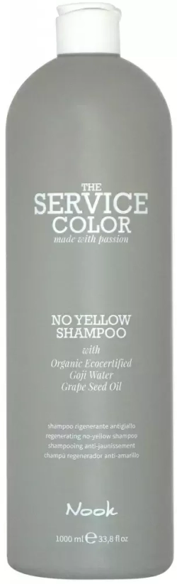 NOOK Шампунь-корректор для обесцвеченных волос -Service Сolor NO YELLOW Shampoo,1000 мл