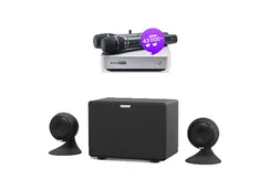 Evolution Evobox Plus Silver - комплект караоке + стереосистема EvoSound Sphere + цифровая радиосистема