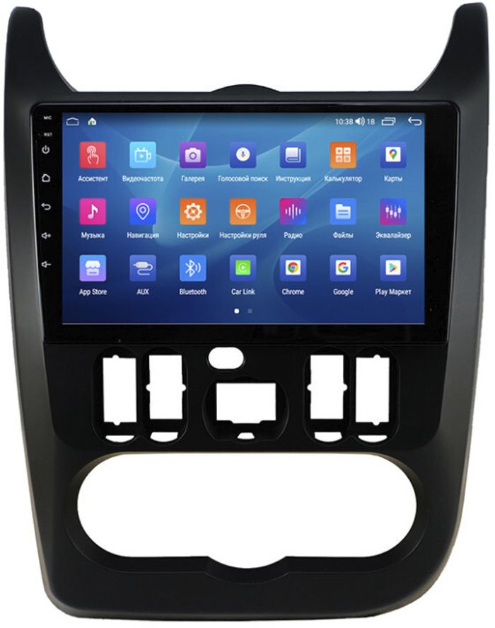 Магнитола для Renault Logan/Sandero 2009-2014 - Parafar PF175BUHD на Android 13, Быстрая, QLED, CarPlay, 4G SIM-слот