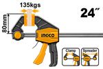 Быстрозажимная струбцина 80х600 мм INGCO HQBC24802 INDUSTRIAL