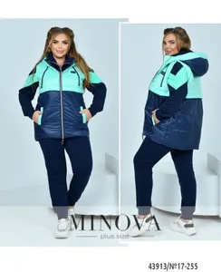 Костюм 17-255-синий-ментол Minova
