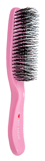 Щетка ILMH "Spider" в детской упаковке 1501 розовая глянцевая M