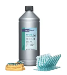Фотография — Фотополимер NextDent Ortho Rigid (OR) голубой
