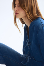 Джинсовая куртка со шнуровкой спереди - H&M