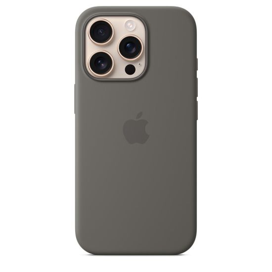 Чехол Silicone Case MagSafe для iPhone 16 Pro Серый