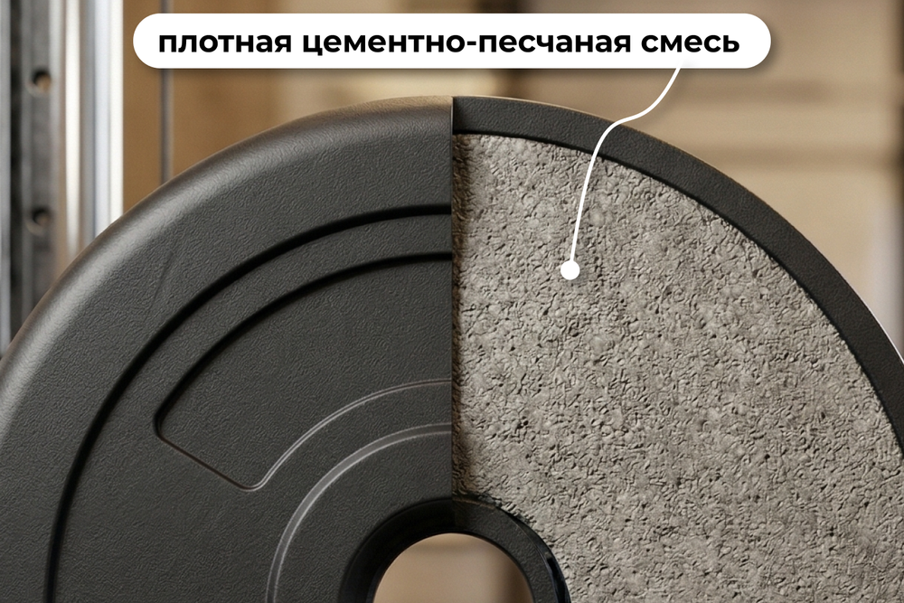 Диск 26 мм. пластиковый  5,0 кг VictoryFit VF-SPL26050