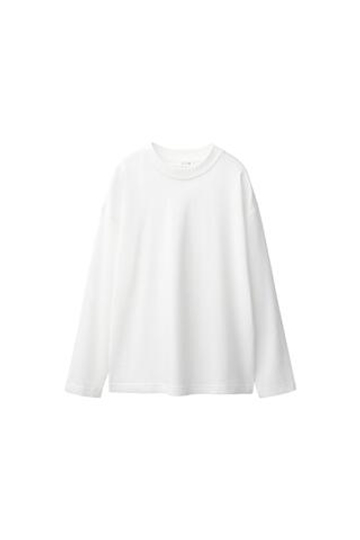 ZARA НАБОР ИЗ ТРЕХ ОДНОТОННЫХ ФУТБОЛОК, БЕЛЫЙ