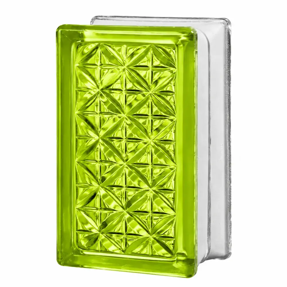 Стеклоблок половинка Актис тархун Vitrablok 9,8x19,7x8 см