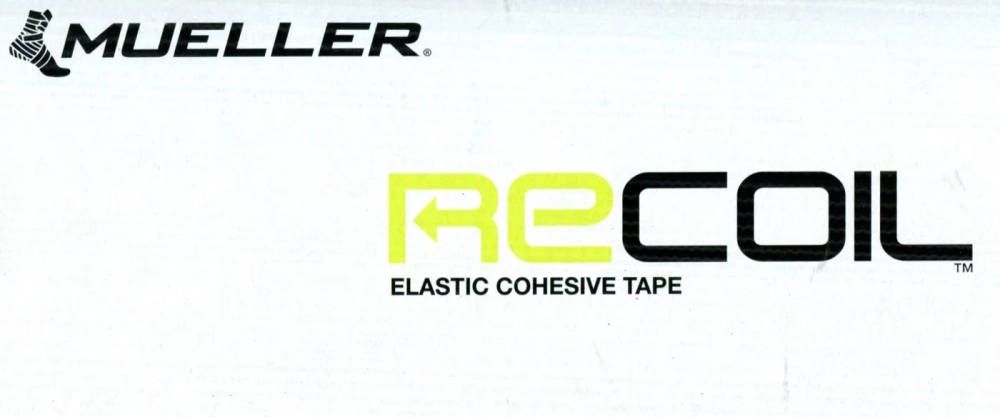 Самофиксирующийся эластичный когезивный тейп Recoil Cohesive Tape Mueller 8.89х3,65