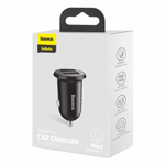 Автомобильное заряд. устр. Baseus Grain Pro 2USB 2.4A (CCALLP-01) черное