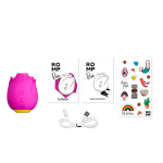 Бесконтактный клиторальный стимулятор 7,6см Romp Suction Rose Clitoral Stimulator RP301SG4