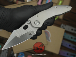 Нож Borka Blades Custom STITCH - рукоять титан, сухарь, ограниччитель