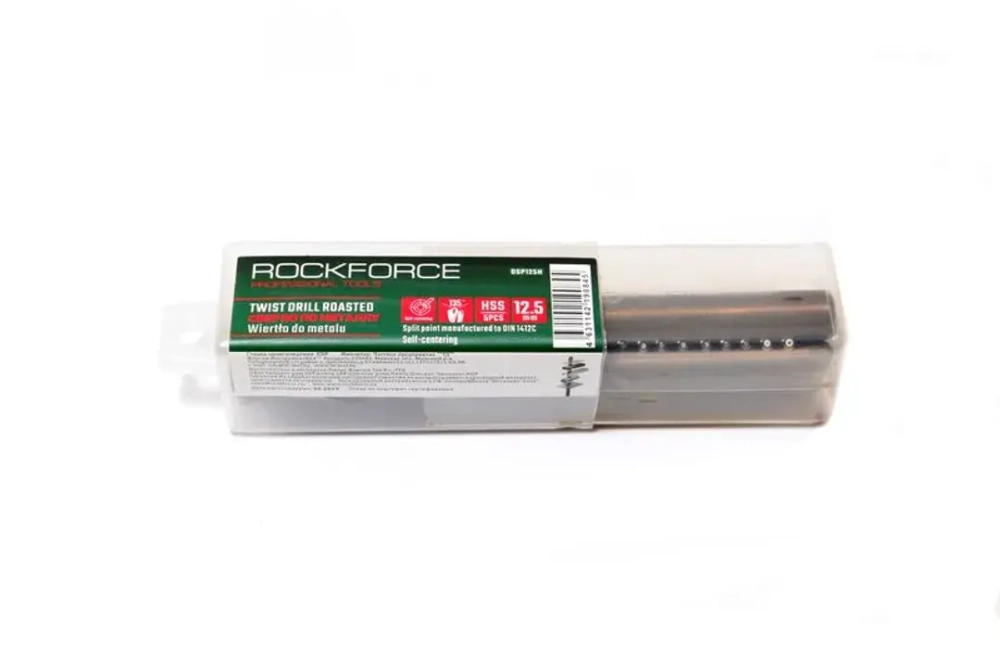 Сверло по металлу 11.5мм HSS+Co(5шт), в пластиковом футляре RockForce##Rock FORCE RF-DSP115H