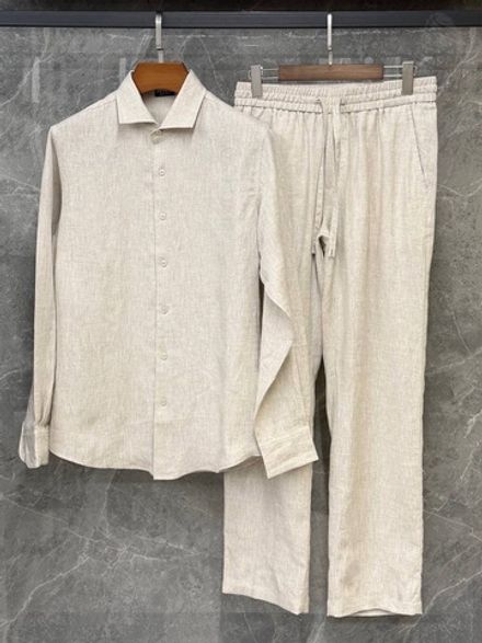 Льняной костюм Zegna