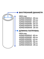 Патрубки печки/системы отопителя для а/м ГАЗель Next (двигатель Cummins 2.8; комплект из 6 штук)