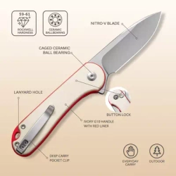Набор подарочный CIVIVI C23049 StellarQuill Pen & Button Lock Elementum II