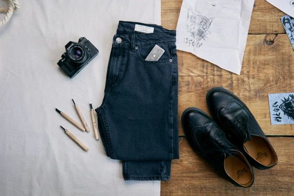 Джинсы Vintage Slim 2302 Tapered Мужские серые - фото 7