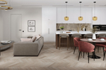 Кварц-винил SPC Damy Floor Chevron SPC 0,75мм 5,2 мм ПАЛЕ-РОЯЛЬ 1.676 м2