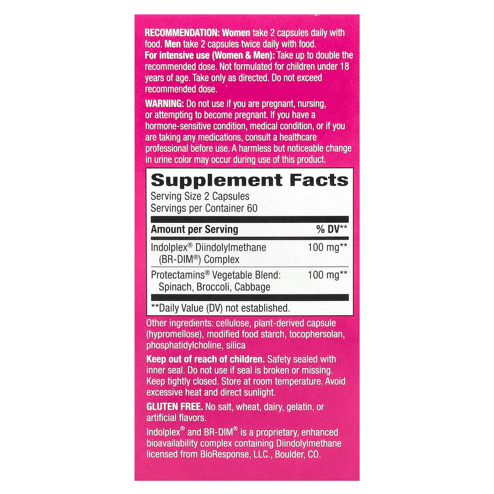 Nature's Way, DIM-Plus™, добавка с дииндолилметаном, 120 веганских капсул