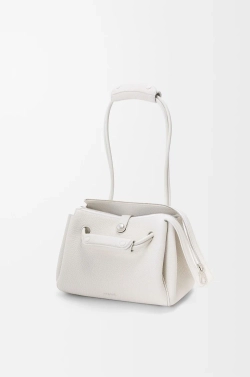 Loewe Маленькая сумка Madrid из мягкой зернистой телячьей кожи, белый