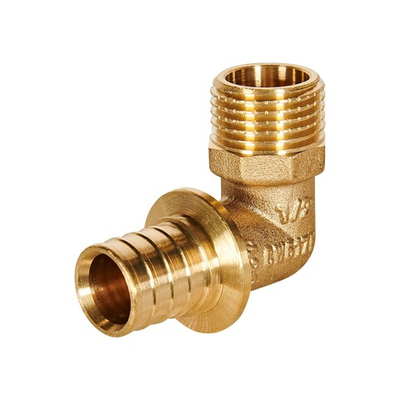 Переход на наружную резьбу угловой ROMMER- 20 x 1/2" (для труб из сшитого полиэтилена)