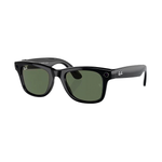 Умные очки Ray-Ban Wayfarer Shiny Black / G-15 Green, 150-50 (RW4006)