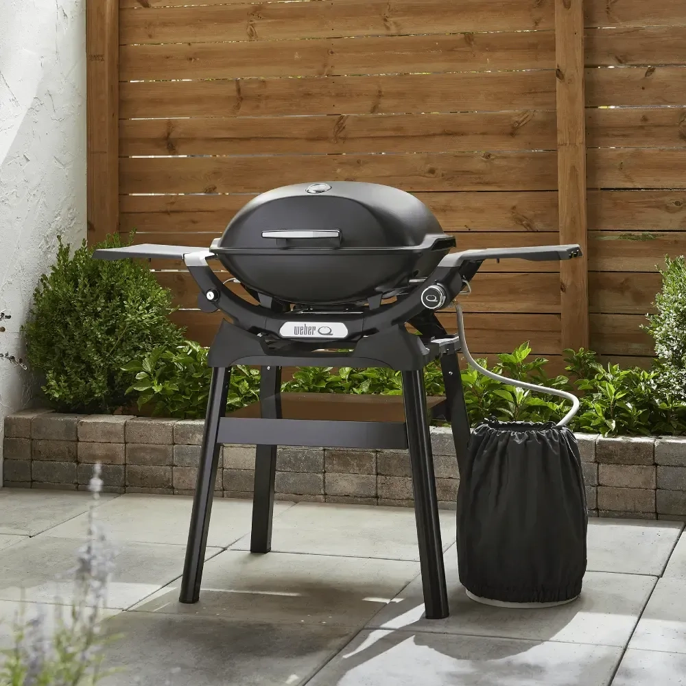 Газовый гриль Weber Q 2200N с боковыми столиками и подставкой