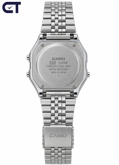 Casio A159WA-N1 Vintage часы наручные унисекс — ретро-дизайн, стальной браслет и батарейка на 7 лет