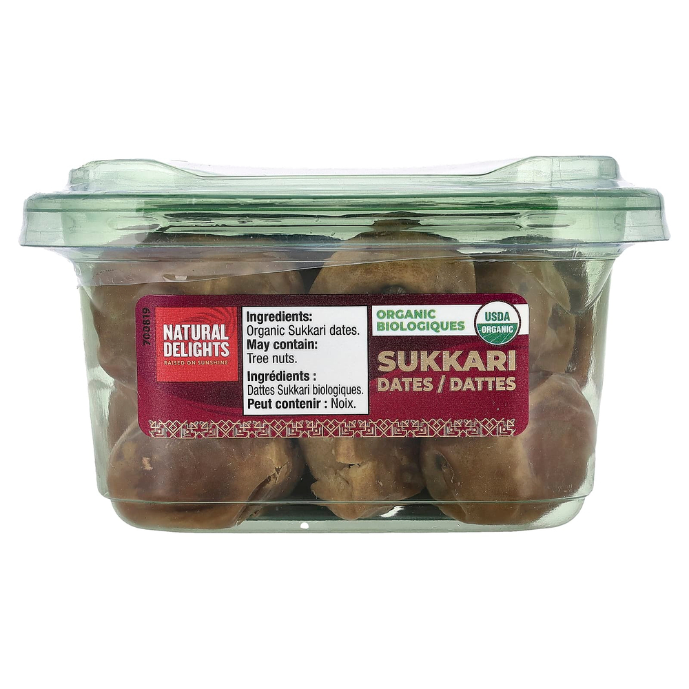 Natural Delights, органические финики суккари, 198 г (7 унций)