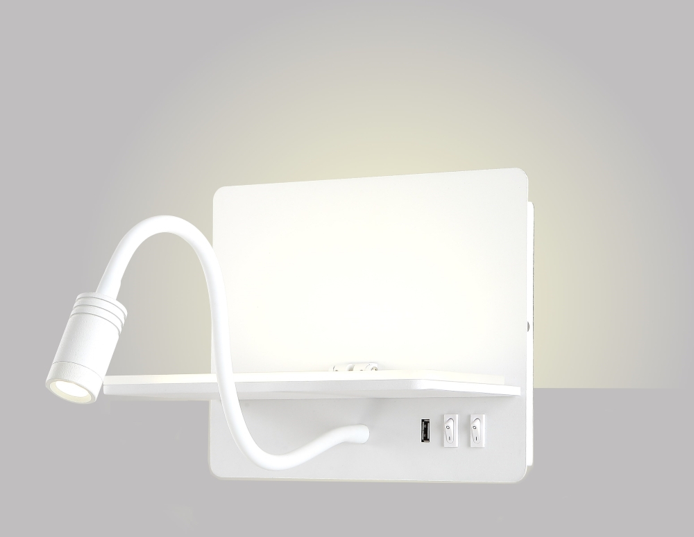 Настенный светодиодный светильник Crystal Lux DUO AP9W LED WH
