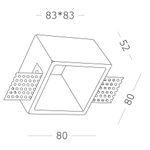 Светильник встраиваемый GU10 1х50W