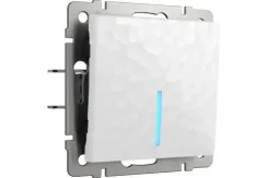Выключатель Werkel Hammer 1 клавиша с индикатором белый 36300