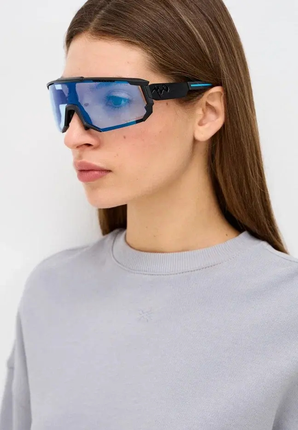 Спортивные очки 720armour Analog Pro / Matte Aquamarine / Matte White Gasket / Smoke Full Blue Ti Lens