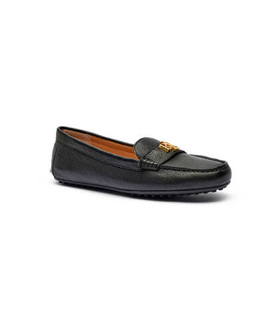 Кожаные мокасины LAUREN RALPH LAUREN - черный(802942768)