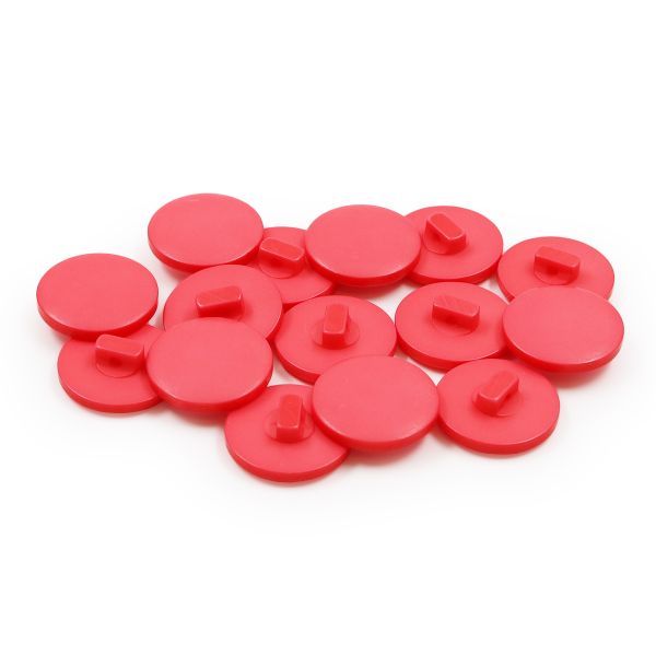Пуговицы на ножке 32L=20 мм, (Coral (коралловый)), 36 шт