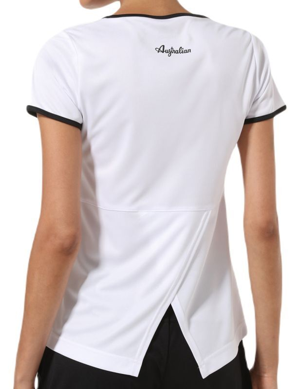 Женская теннисная футболка Australian T-Shirt Ace With Back Split - bianco/altro colore
