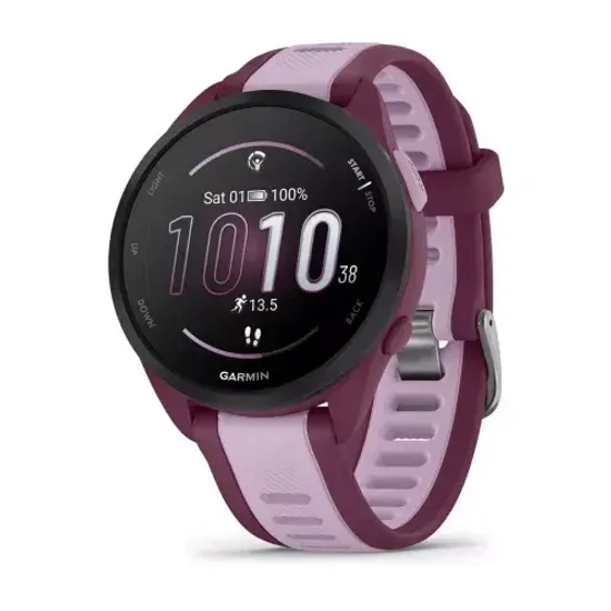 Беговые смарт-часы Garmin Forerunner 165 Music, Berry/Lilac 010-02863-33