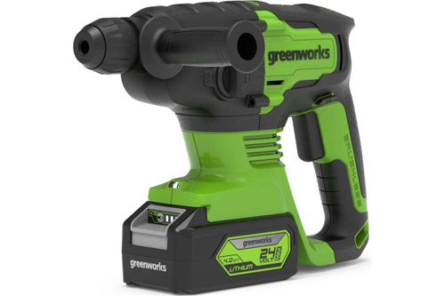 Перфоратор GREENWORKS GD24SDS2 24V акб 4 А.ч и з/у в сумке   3803007UB