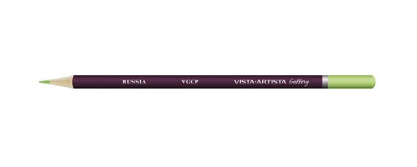 Карандаш цветной художественный заточенный, 6 шт, 602 Салатовый (Lime green), Vista-Artista Gallery VGCP