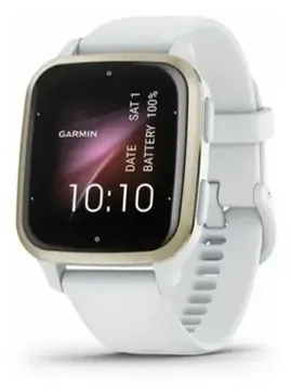 Смарт-часы Garmin Venu Sq 2 белые с кремово-золотым алюминиевым безелем