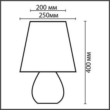 Настольная лампа 1*E27 8120/1T белый Sona Lumion