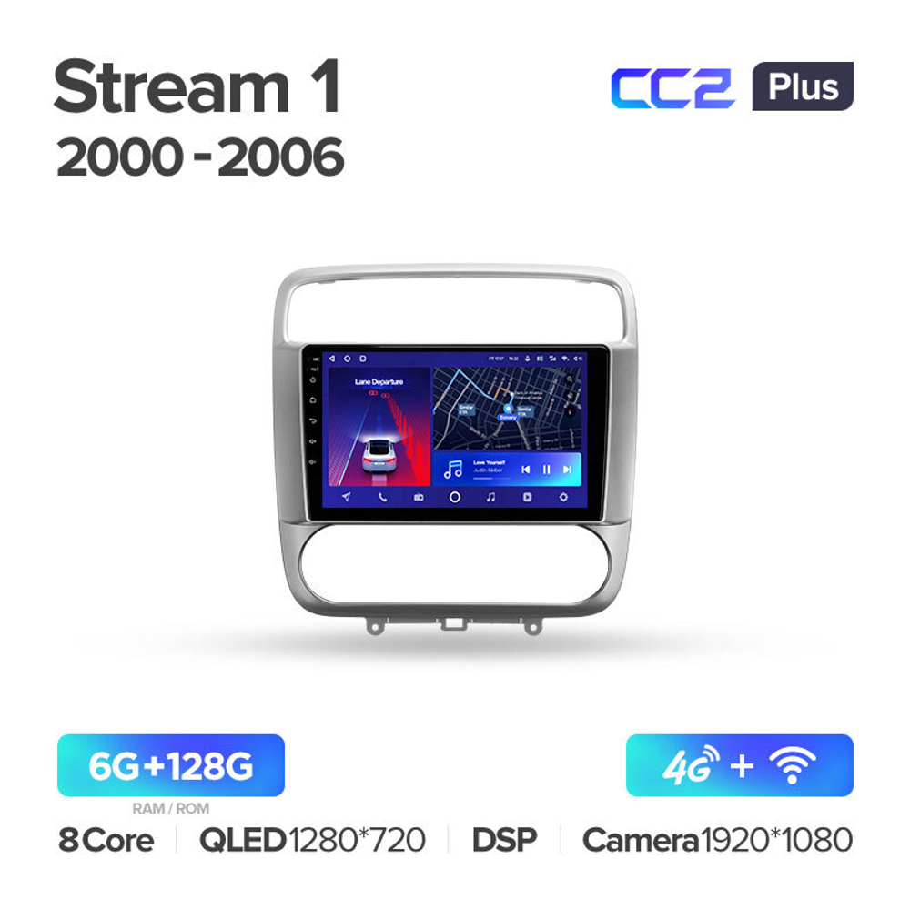 Teyes CC2 Plus 9" для Honda Stream 1 2000-2006