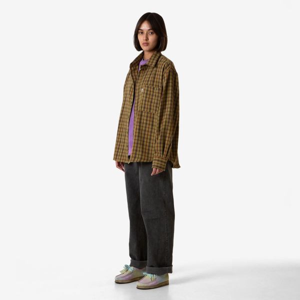 Рубашка Plaid Flannel светло-зеленая - фото 2