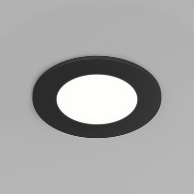 DK3101-BK Встраиваемый влагозащищенный светильник, IP65, до 10 Вт, LED, GU5,3, черный