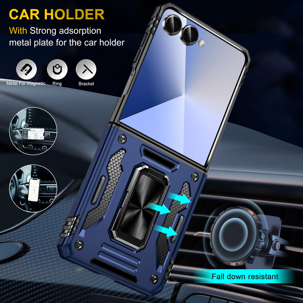 Чехол Safe Case с кольцом и защитой камеры для Samsung Galaxy Z Flip 7