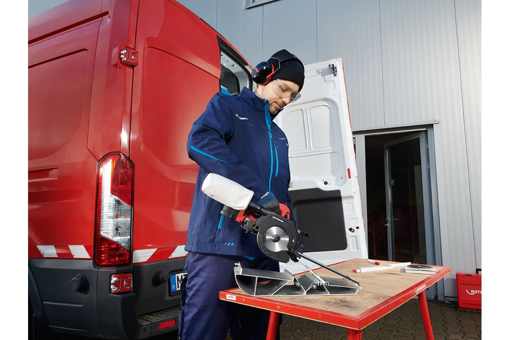 Аккумуляторный труборез Rothenberger PIPECUT mini, пильное полотно, ролик опора, зар уст-во, со спец. шиной